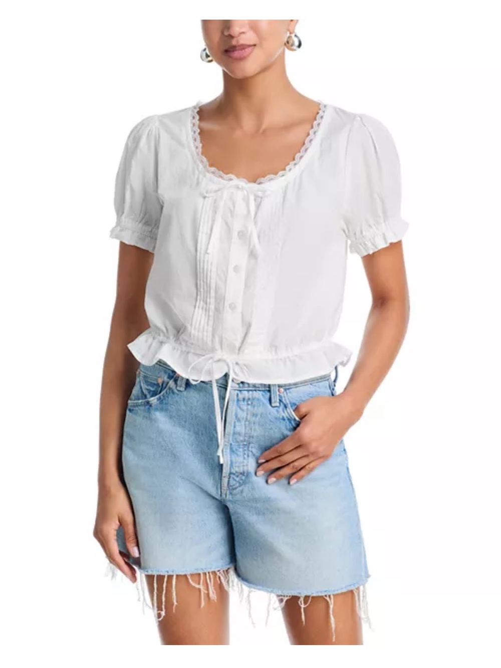MOTHER The Love Letter Puff Top NWT sz S